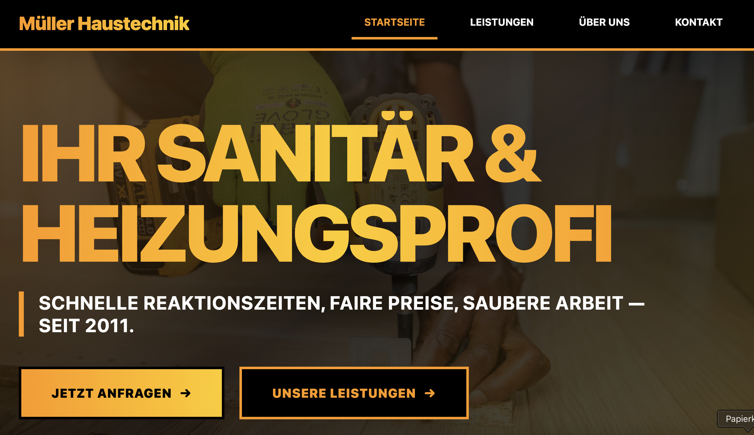 Kreatives Webdesign für lokale Unternehmen in München – Demo